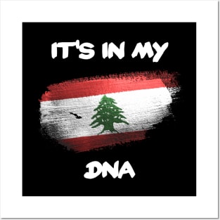 Lebanon Beirut flag DNA gift idea Posters and Art